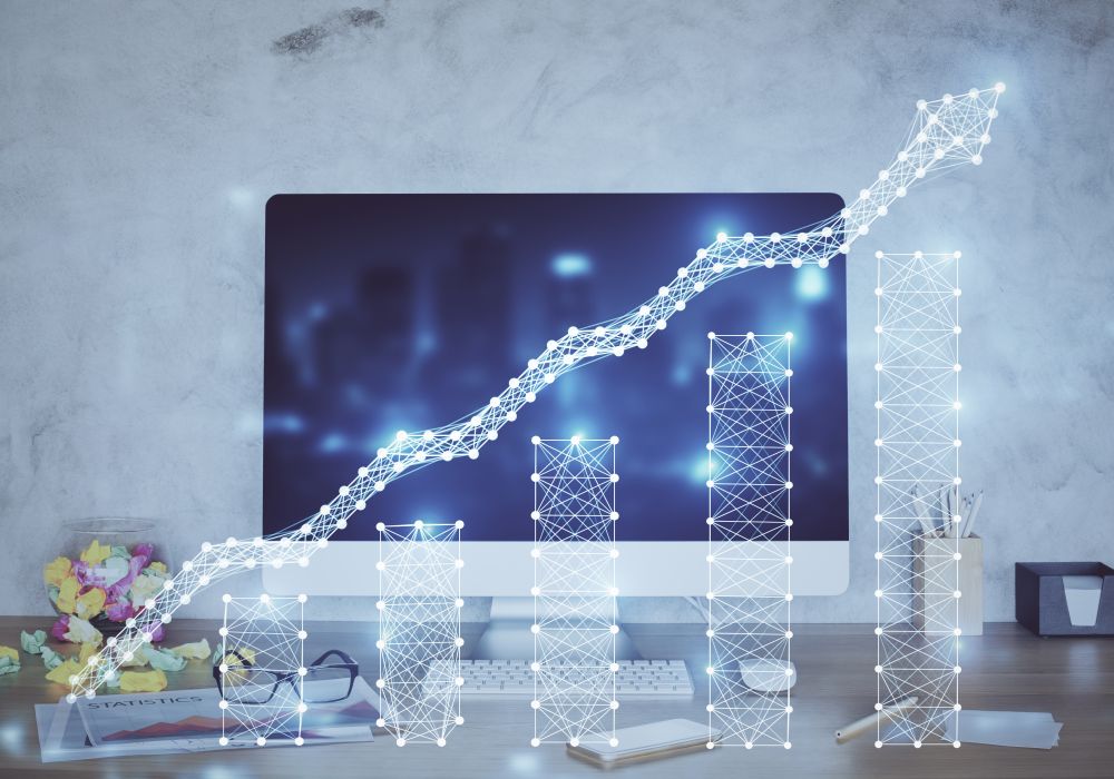 Graph showing ROI projections for mobile app