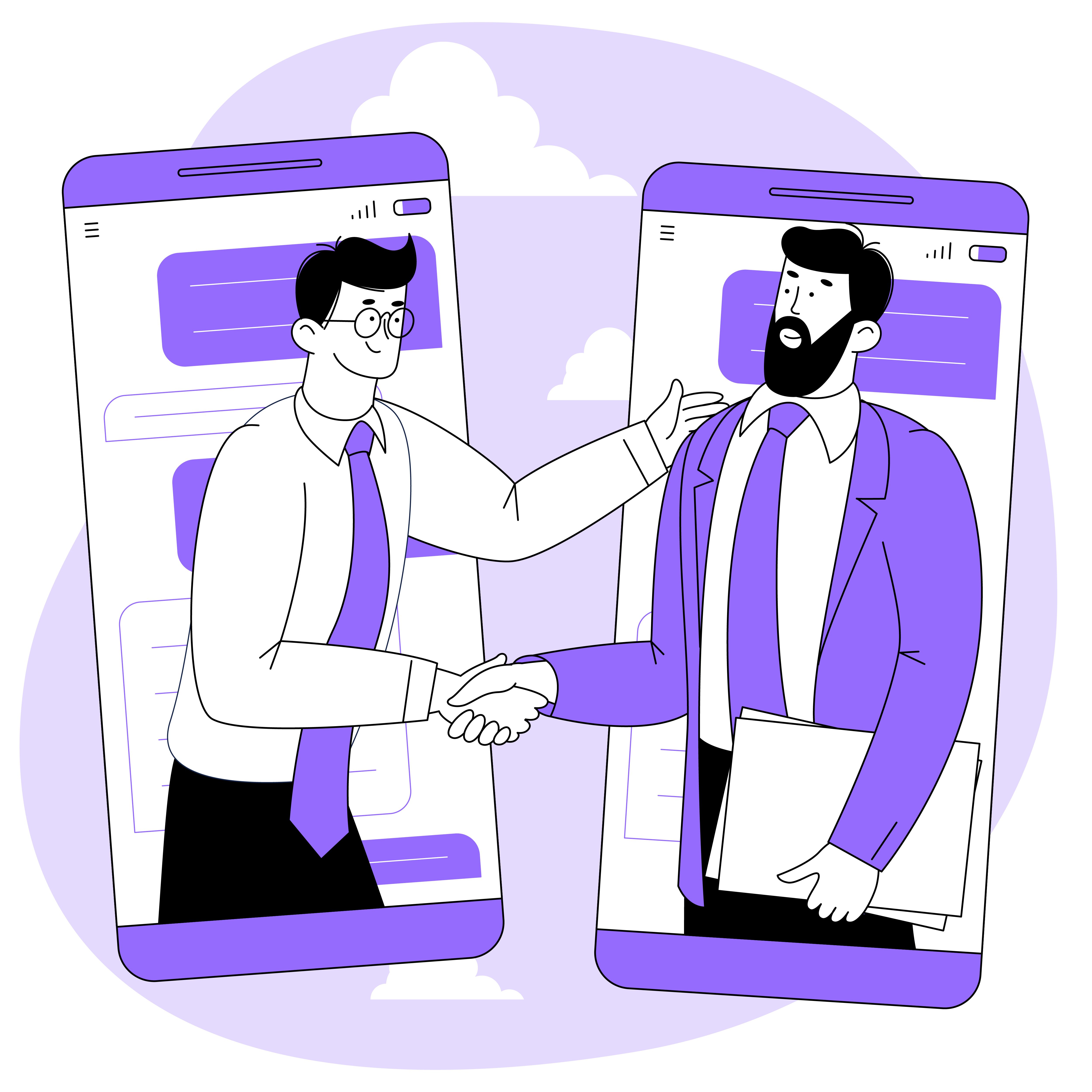 Handshake with mobile development team